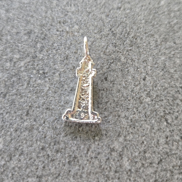 Sterling Silver Lighthouse Pendant / Charm - Picture 3 of 6